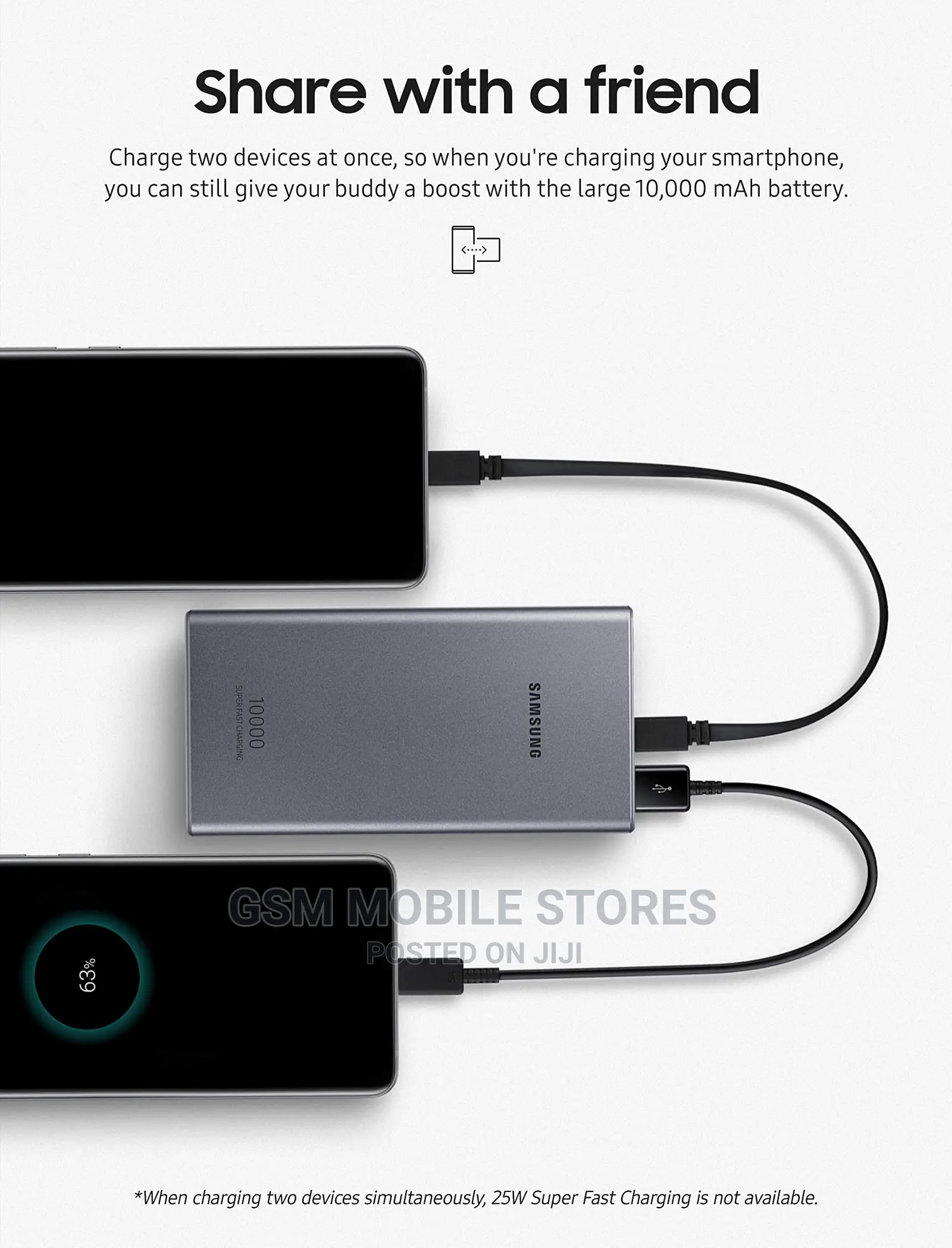 SAMSUNG 10000mah Super Fast 25W Portable Battery Pack USB-C