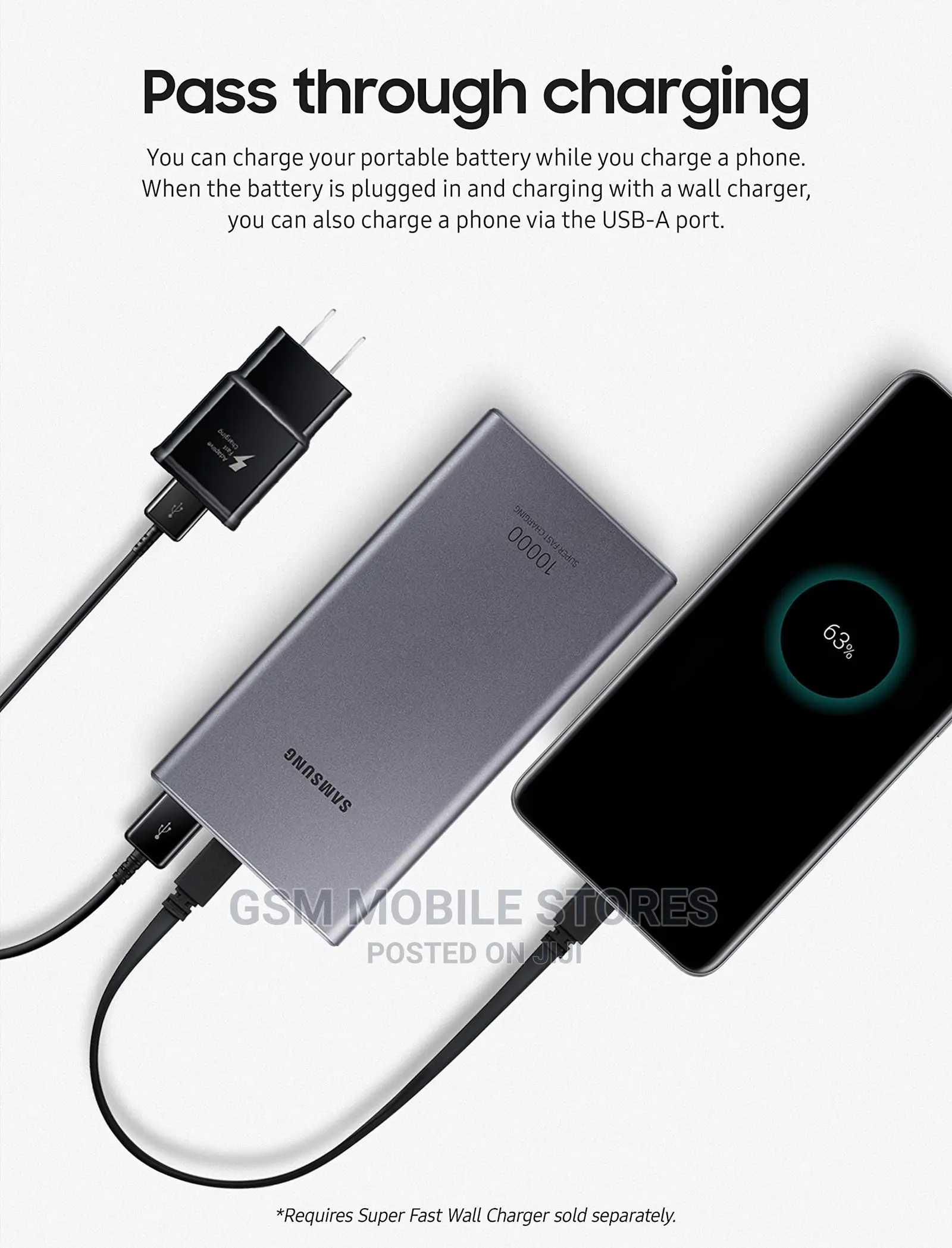 SAMSUNG 10000mah Super Fast 25W Portable Battery Pack USB-C