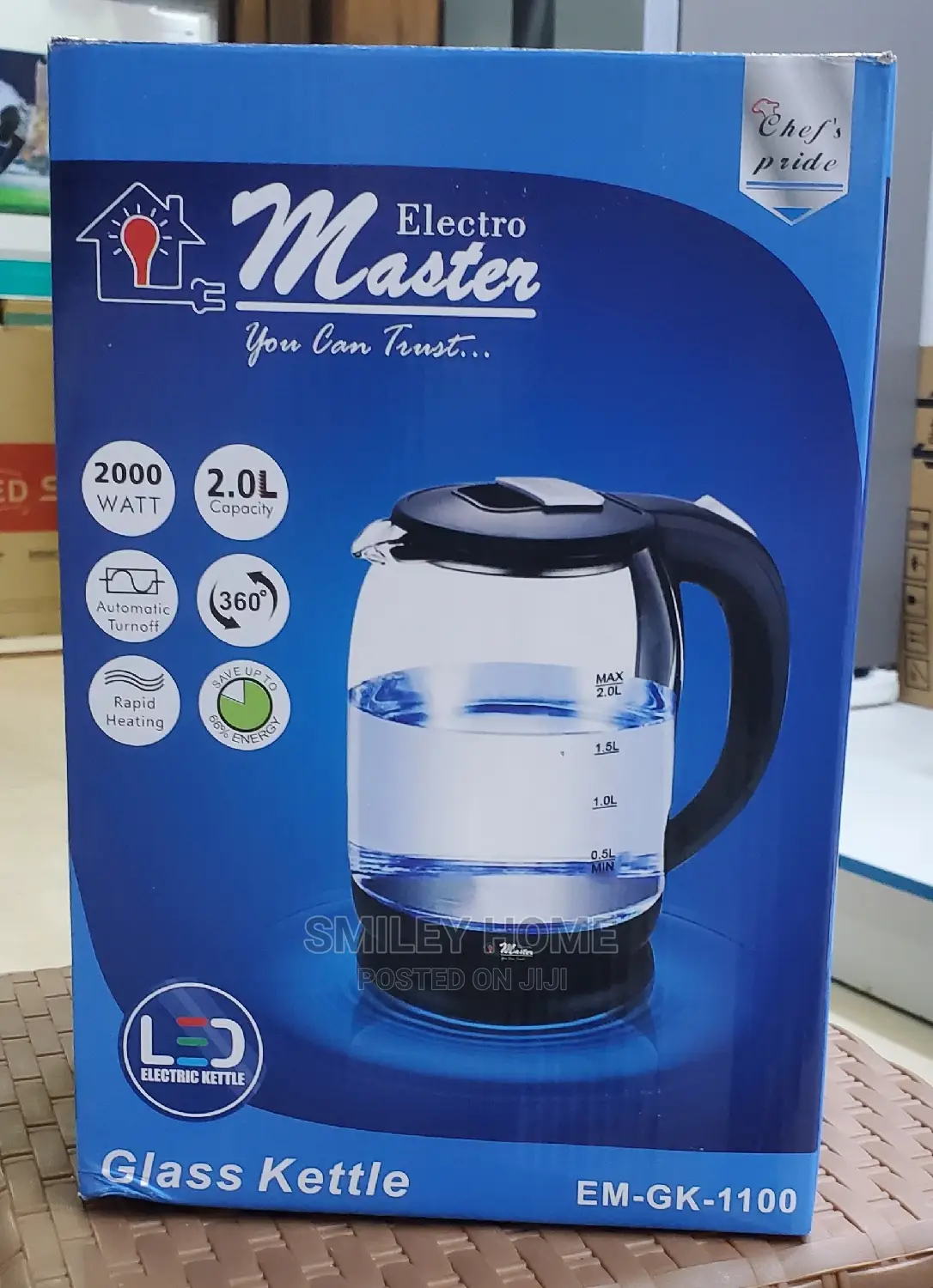 Glass Electric Kettle Electro Masters