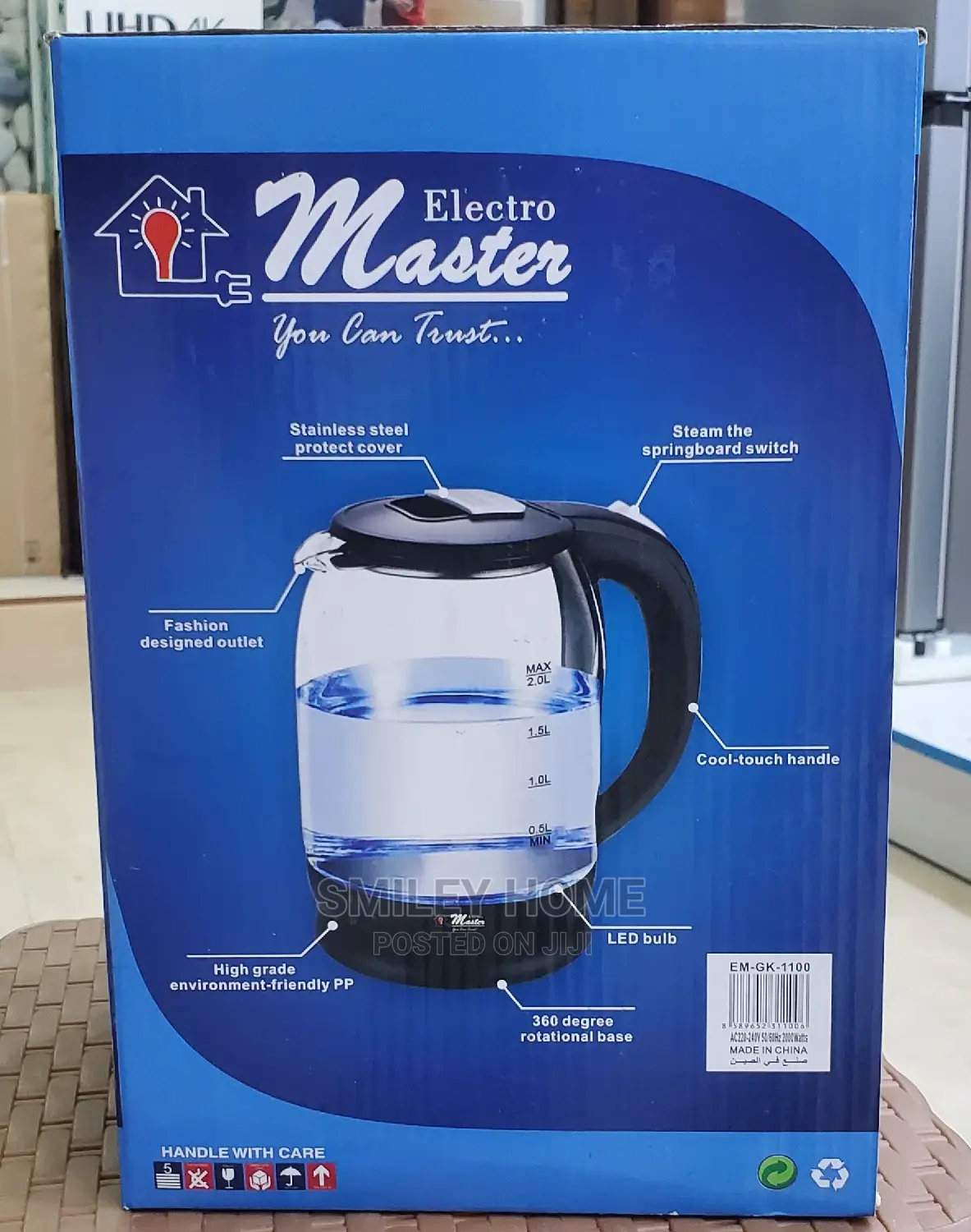 Glass Electric Kettle Electro Masters