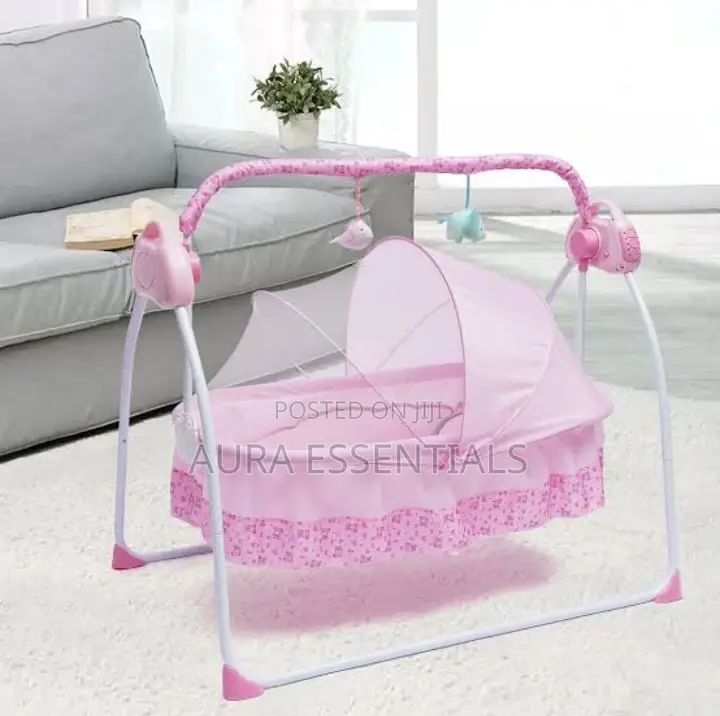 Auto Electric Swing Rocking Baby Cot Crib Craddle Bed
