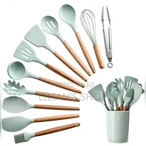 Wooden Handle Non Sticky Spoon-16pcs