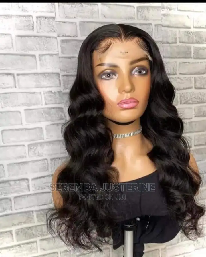 100% Human Wig Body, 22" With Center Closure