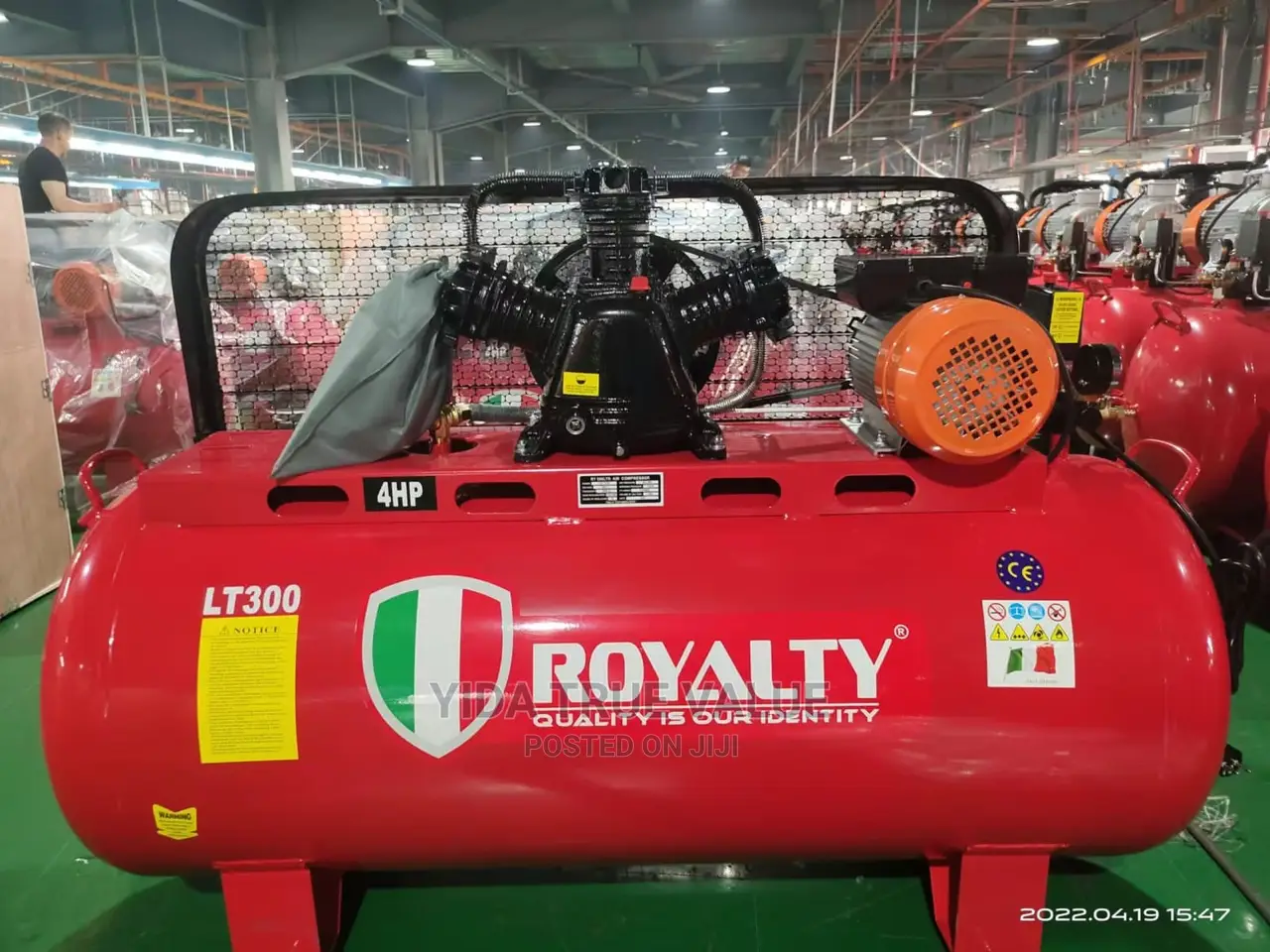 300 Litres Air Compressor Royalty Japan