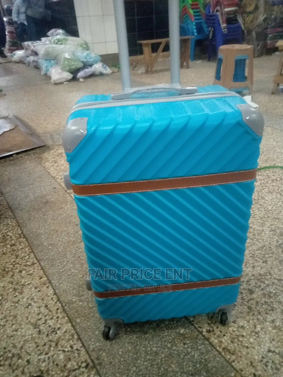 Plastic Suitcase Medium ( Blue)