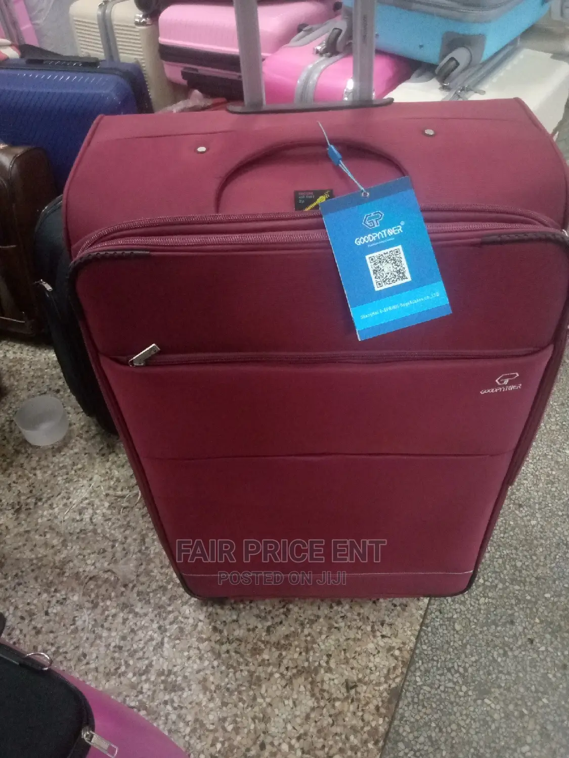 Executive Cloth Suitcase by Good Partner Large( Red)