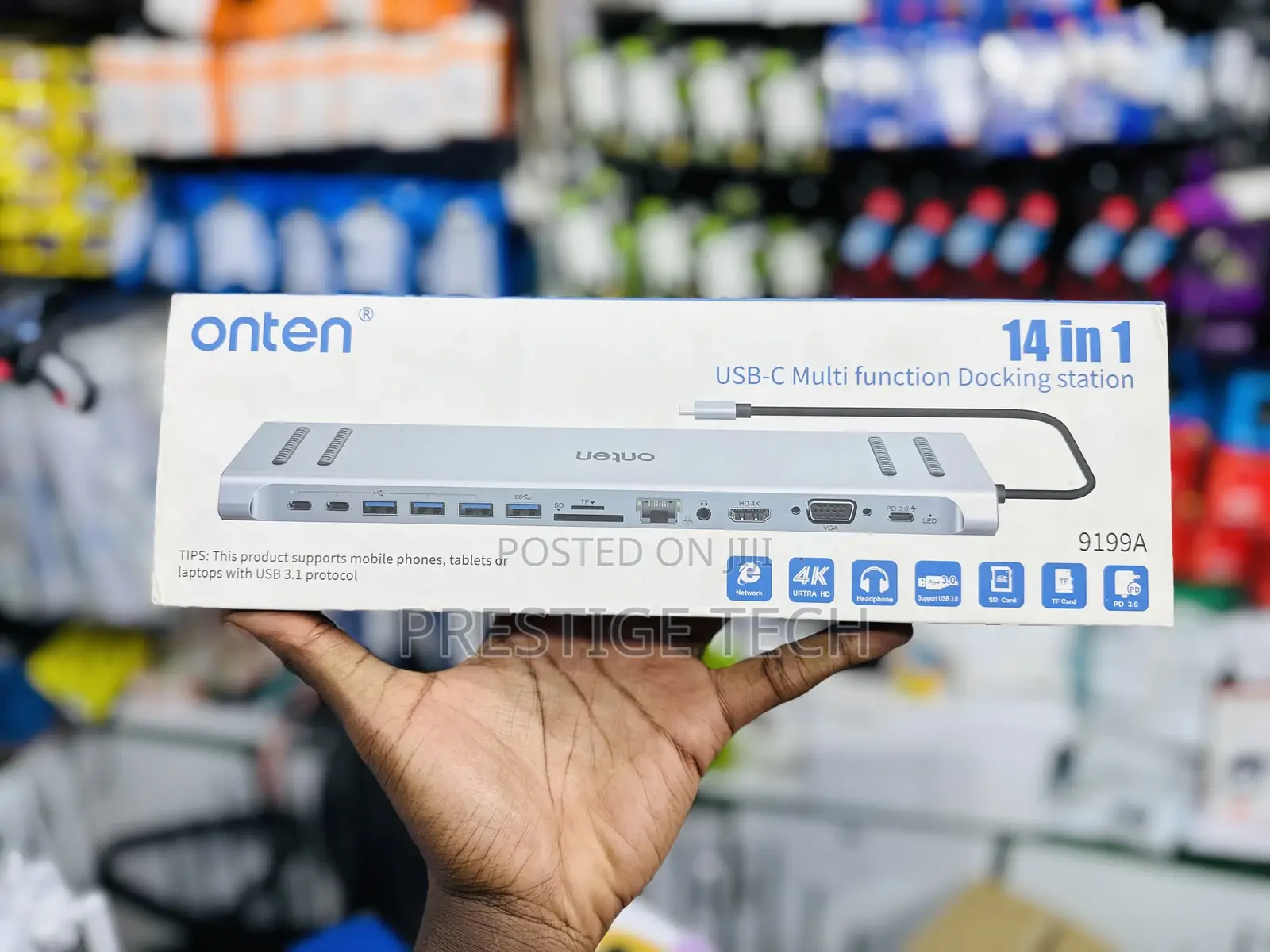 14 in 1 USB C Hub Laptop Multi Function Docking Station