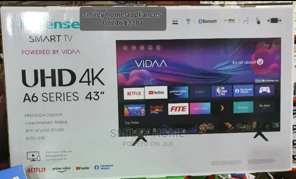 Hisense 43inches Smart Tv 4k