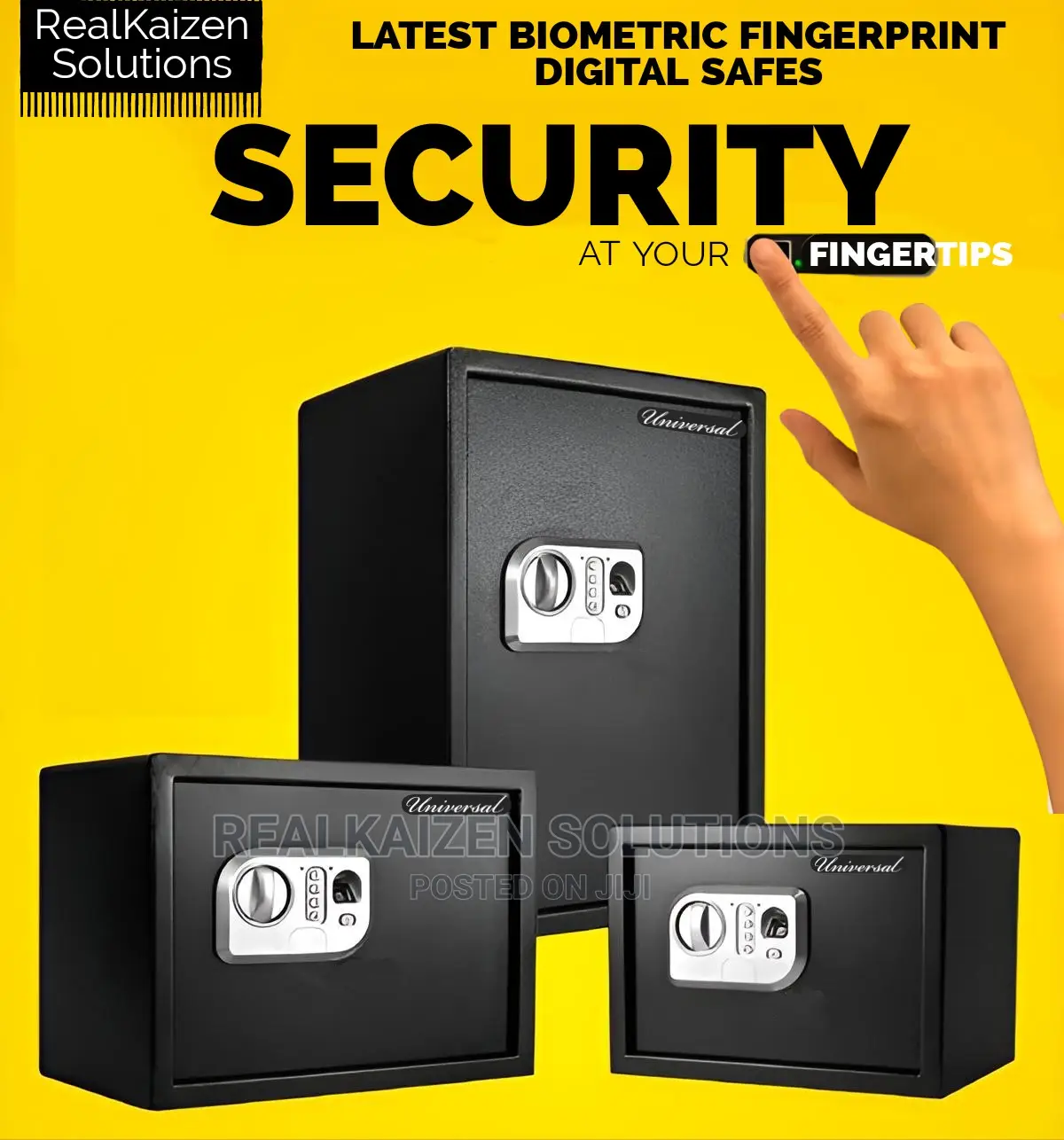 UNIVERSAL Biometric Fingerprint Digital Keypad Key Safe Box