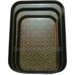 Pieces of Rubber Non-Slip Serving Trays Platters,