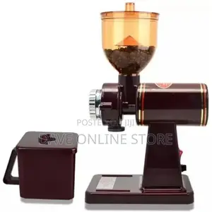 Electric Commercial Coffee Bean Grinder Mill-Coffee Brown
