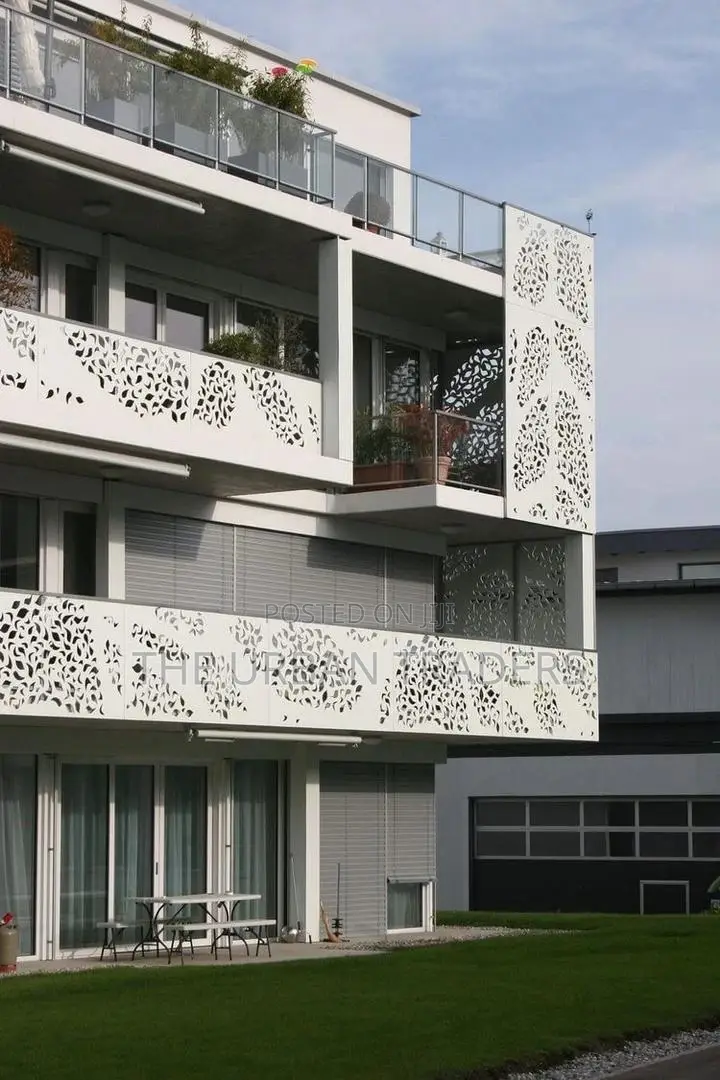 CNC Laser Cut Metal Railings Balcony Panels - Custom Designs