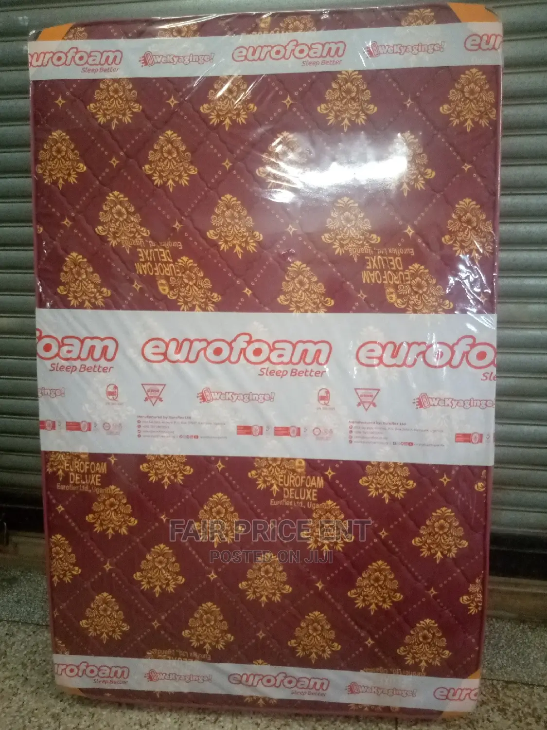 Mattress 4*6 6 Iches Quilted ( Red)