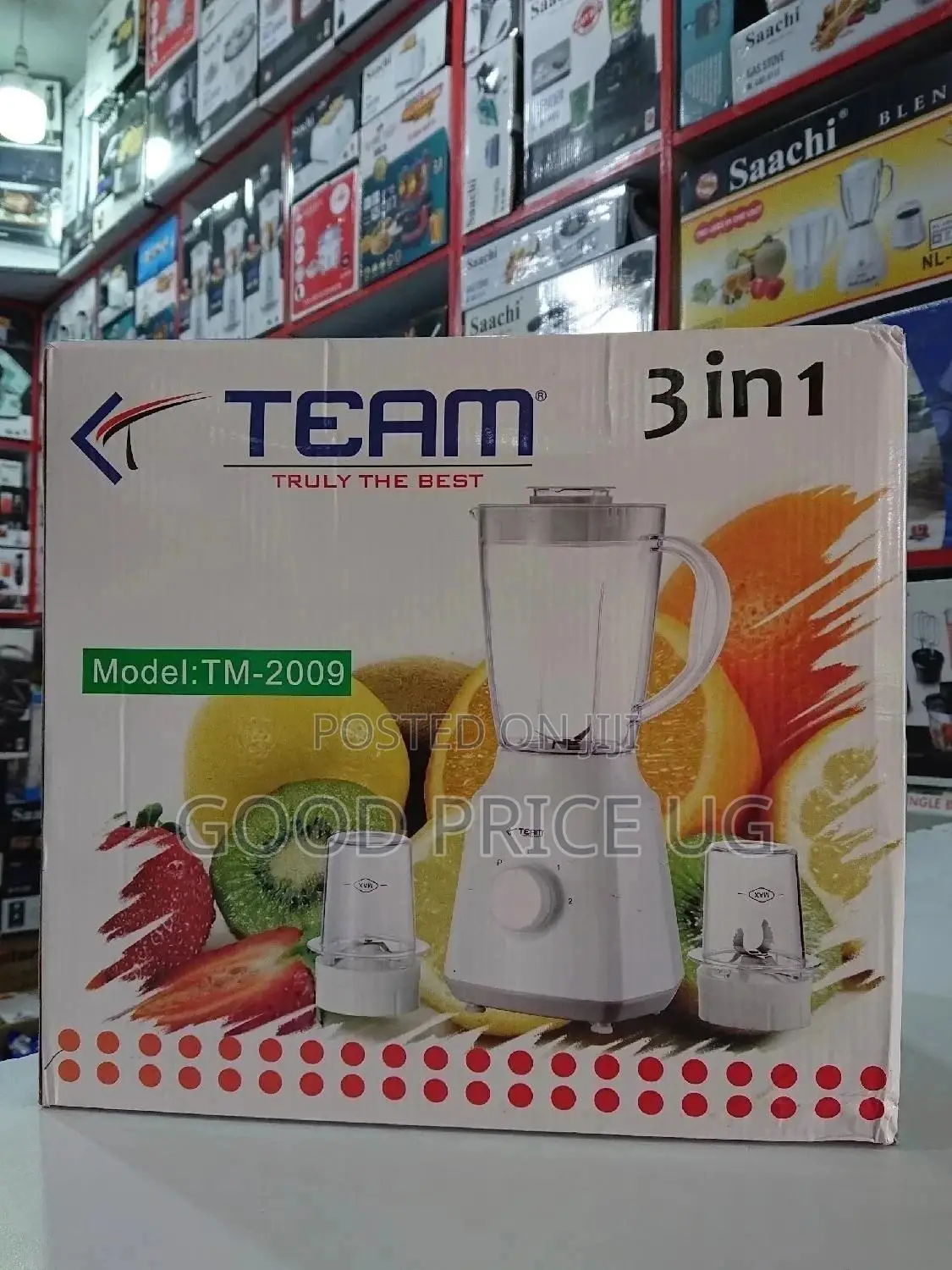 3 in 1 Team Japan Blender With 2 Years Warranty.