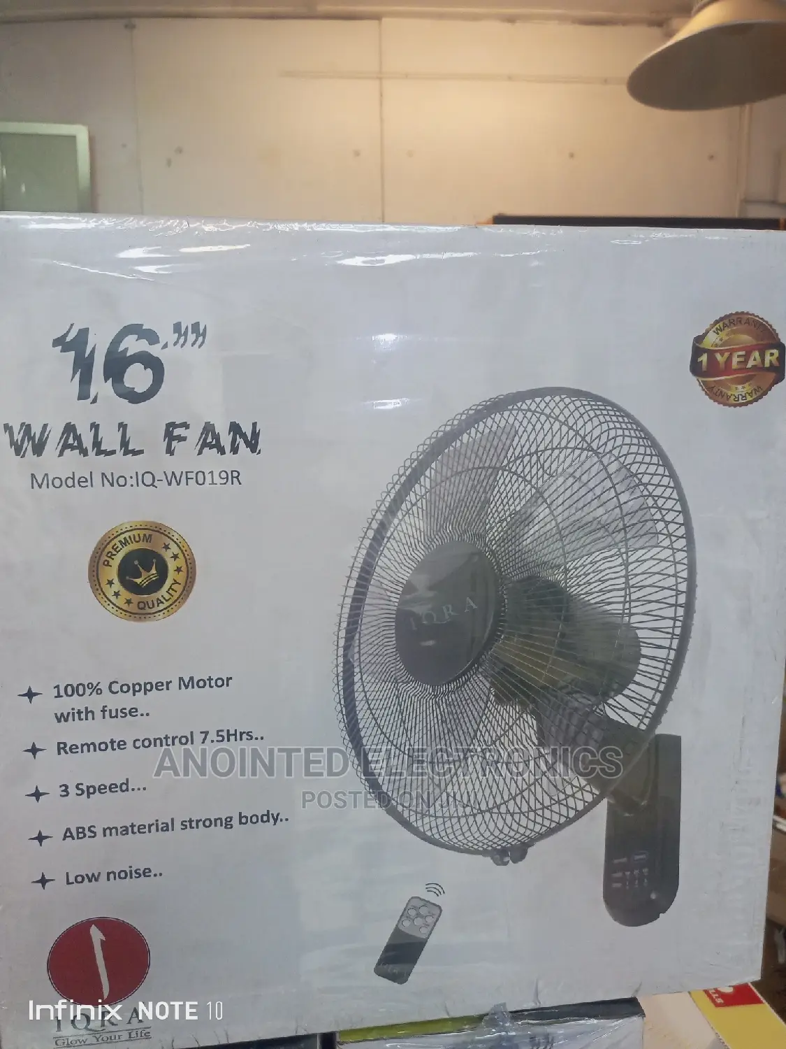 Wall Fans With a Remote
