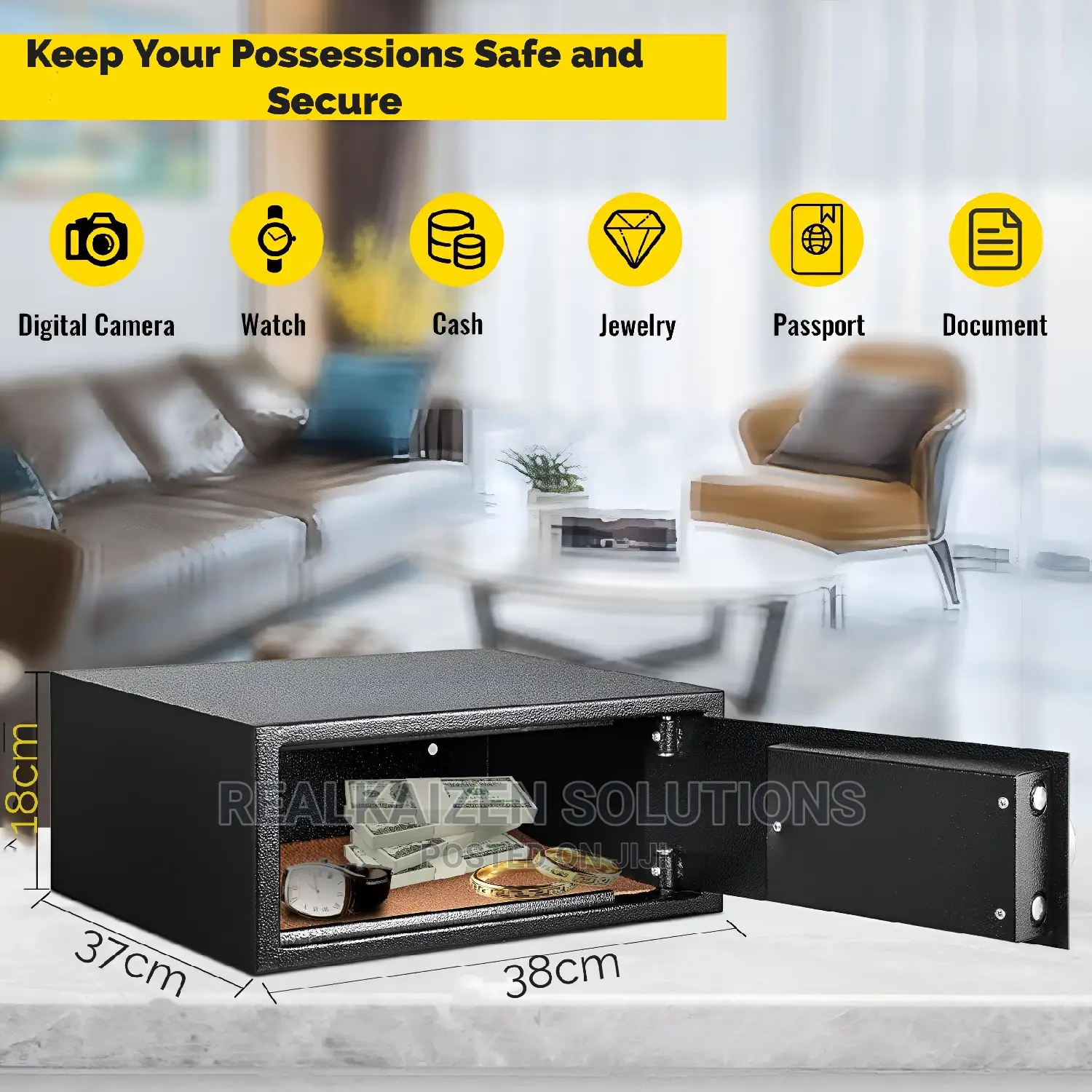 UNIVERSAL 16L Small Digital | Keypad | Key | Depository Safe