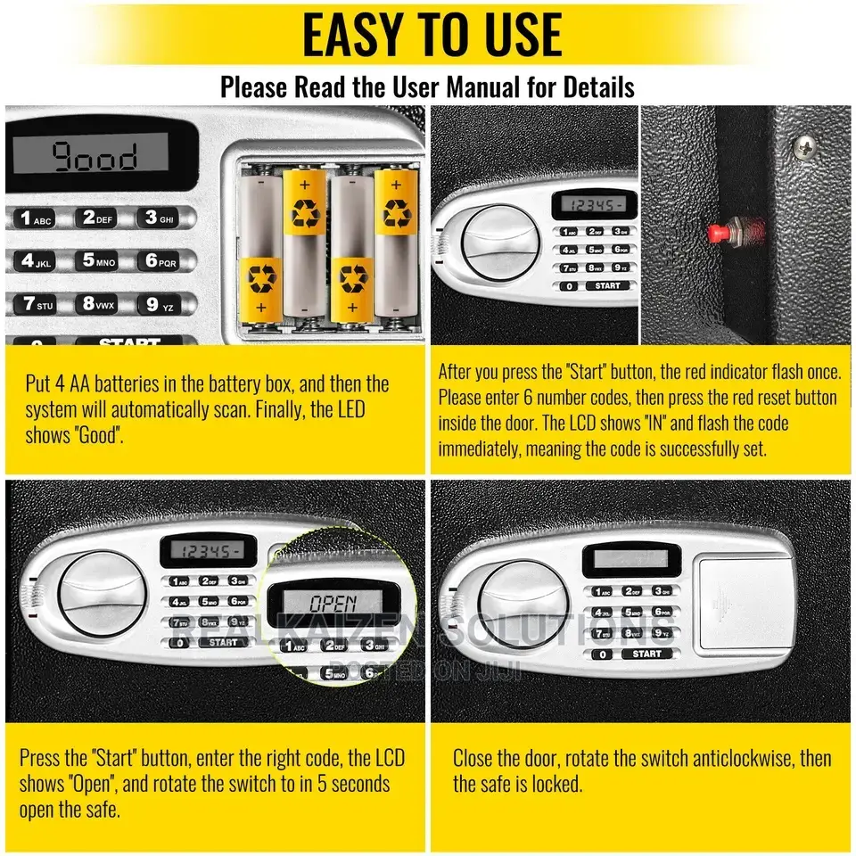 UNIVERSAL 16L Small Digital | Keypad | Key | Depository Safe