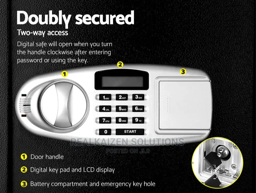UNIVERSAL 16L Small Digital | Keypad | Key | Depository Safe