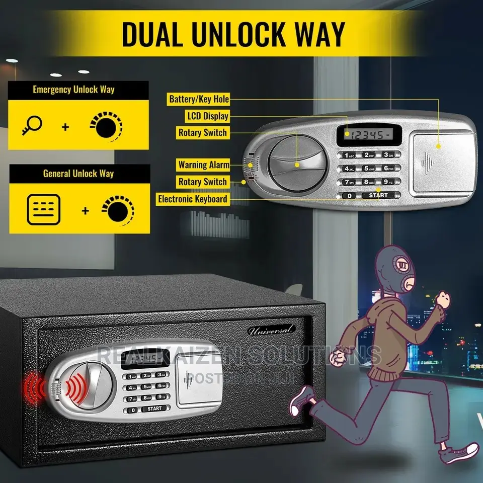UNIVERSAL 16L Small Digital | Keypad | Key | Depository Safe