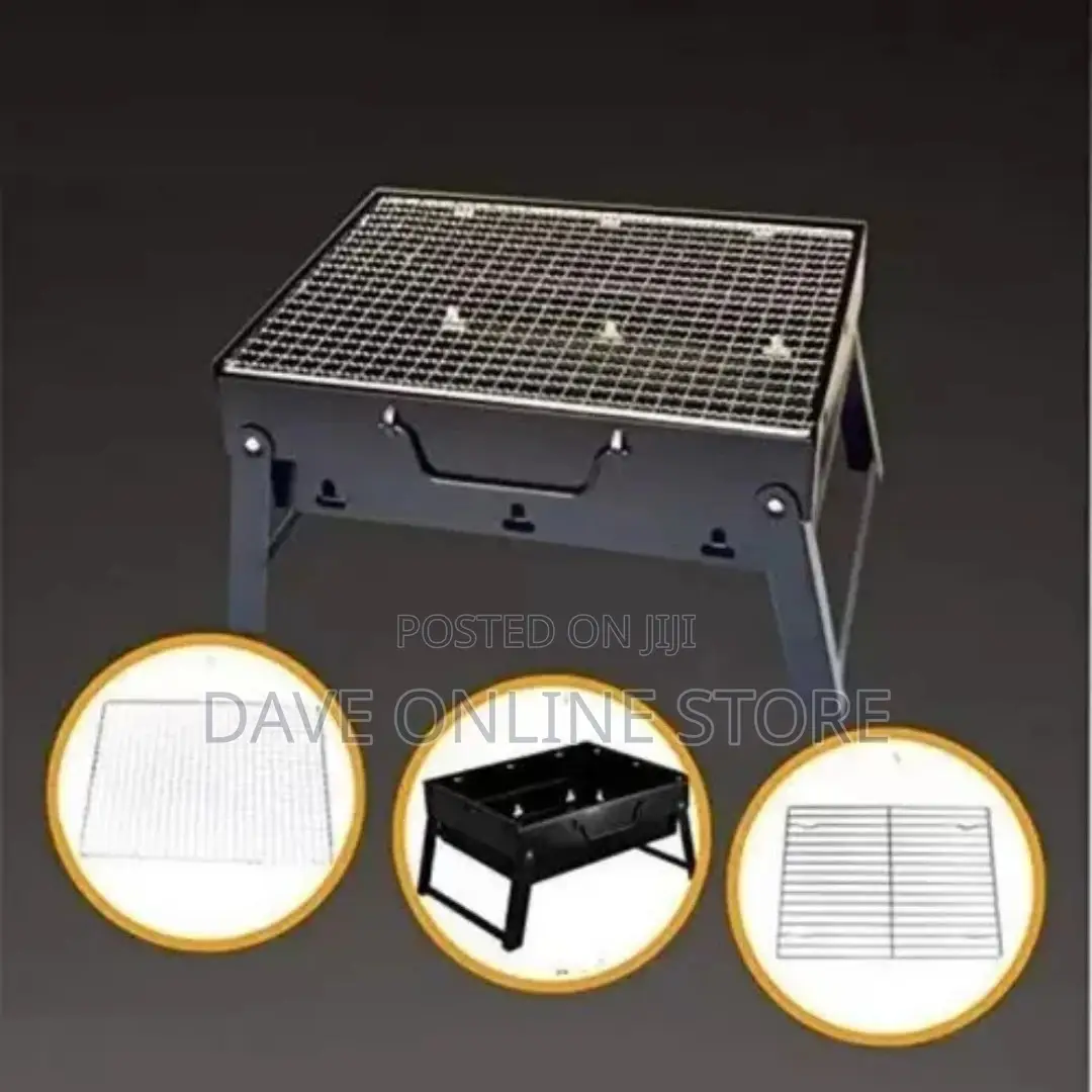 BBQ Portable Foldable Charcoal Black Barbecue Grill