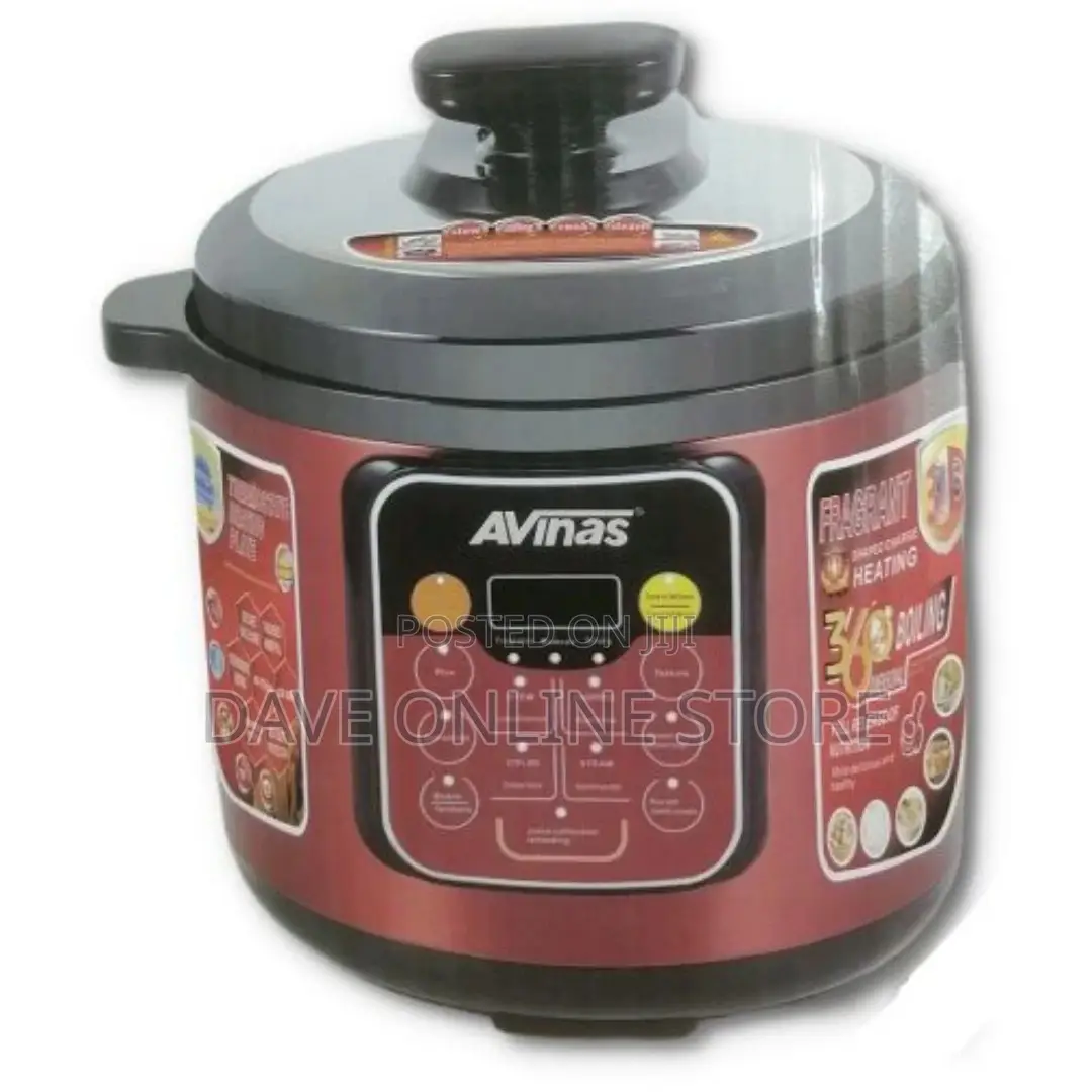AVINAS 6L Electric Rice Pressure Cooker Saucepan Steamer