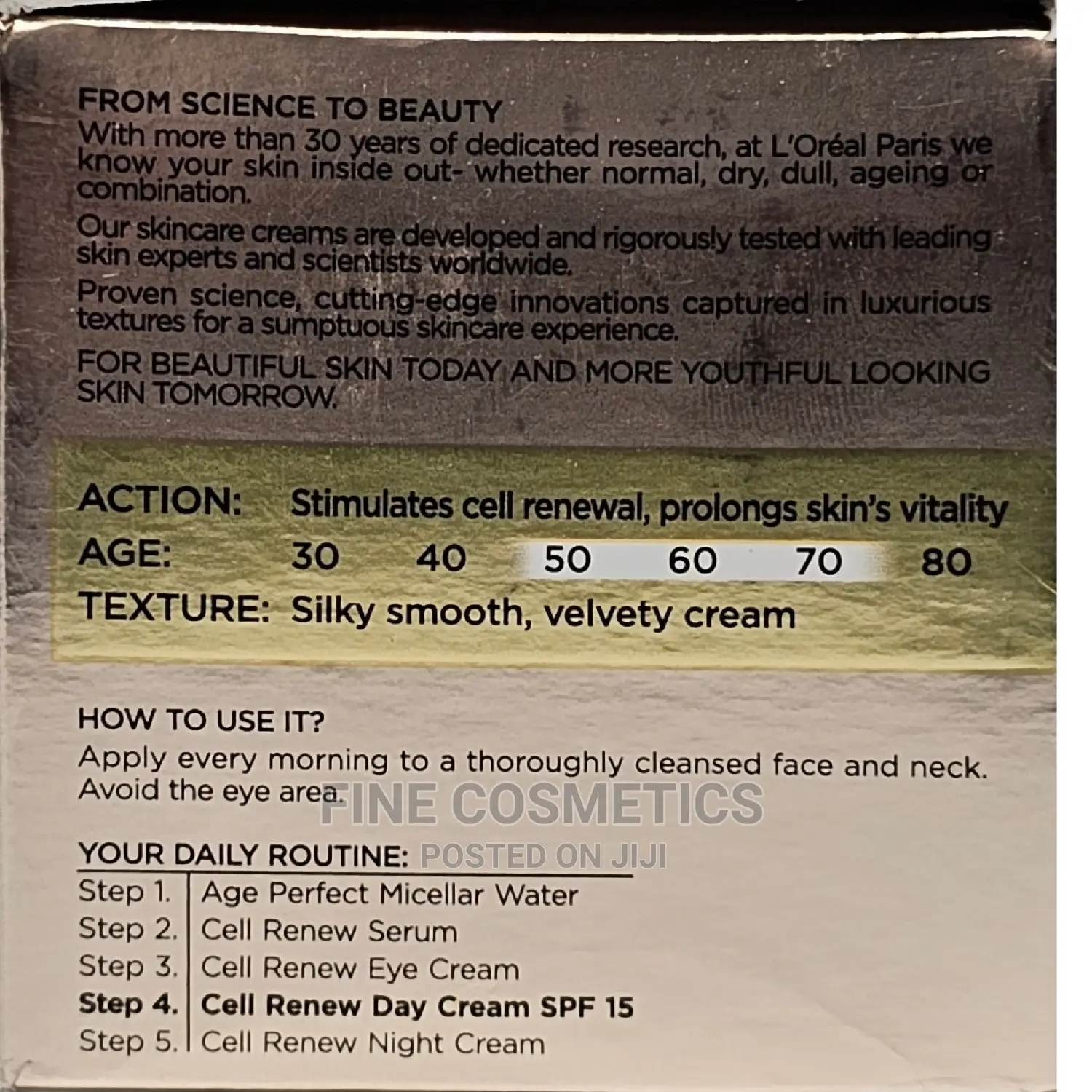 l'Oreal Age Perfect Cell Renewal Anti-Aging Day Cream SPF15