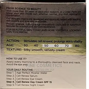 l'Oreal Age Perfect Cell Renewal Anti-Aging Day Cream SPF15