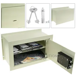 UNIVERSAL Recessed Wall Security Key Operated Safe Vault Box