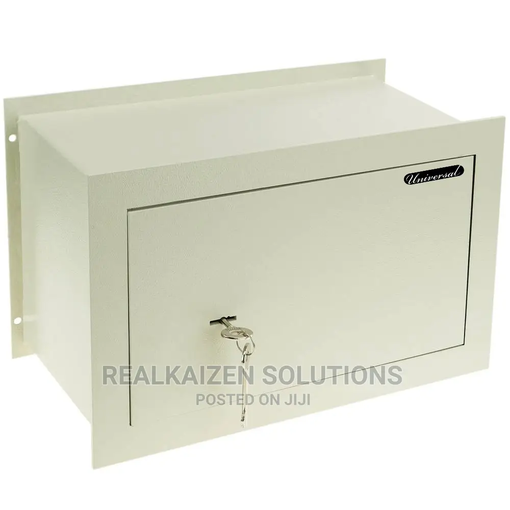 UNIVERSAL Recessed Wall Security Key Operated Safe Vault Box