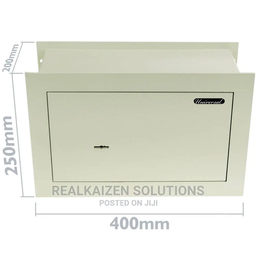 UNIVERSAL Recessed Wall Security Key Operated Safe Vault Box