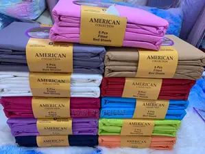 Pure Cotton Bedsheets 6*6( Blue)