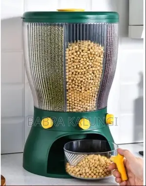4grid Rotating Cereal Food Rice Storage Dispenser