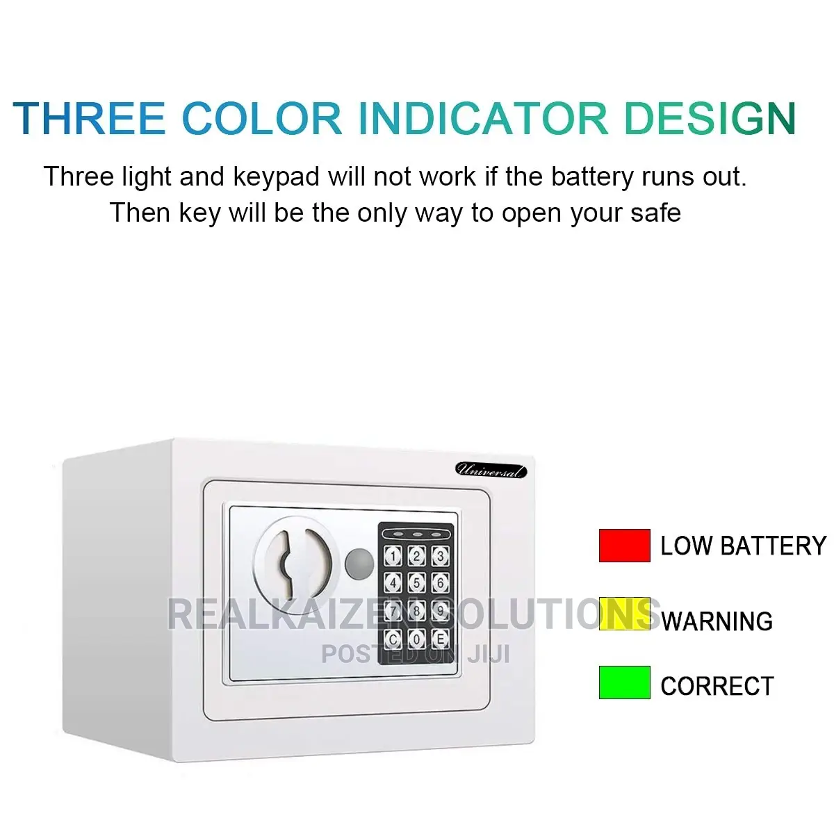 UNIVERSAL Electronic Code And Key Small Safe