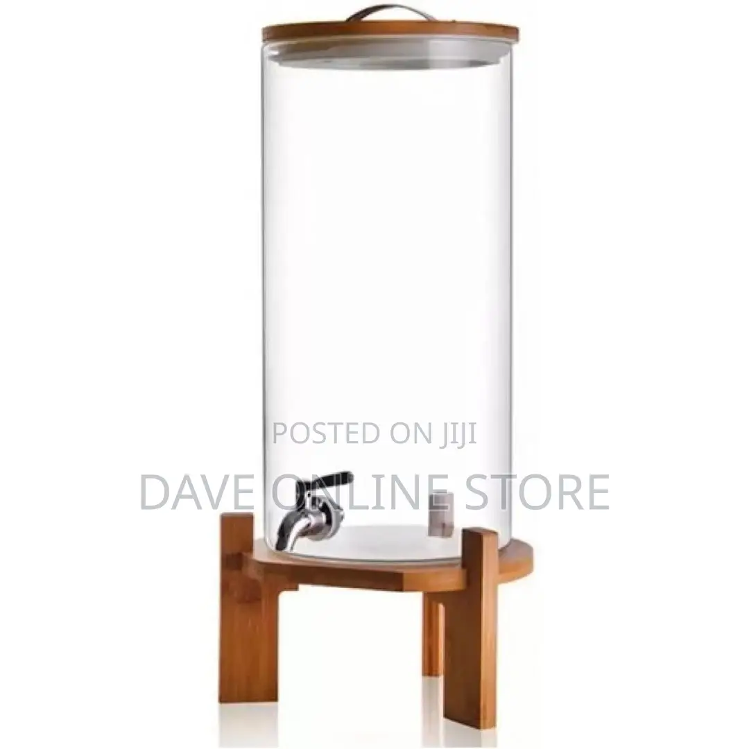 10L Glass Drinks Dispenser Jar With Tap,