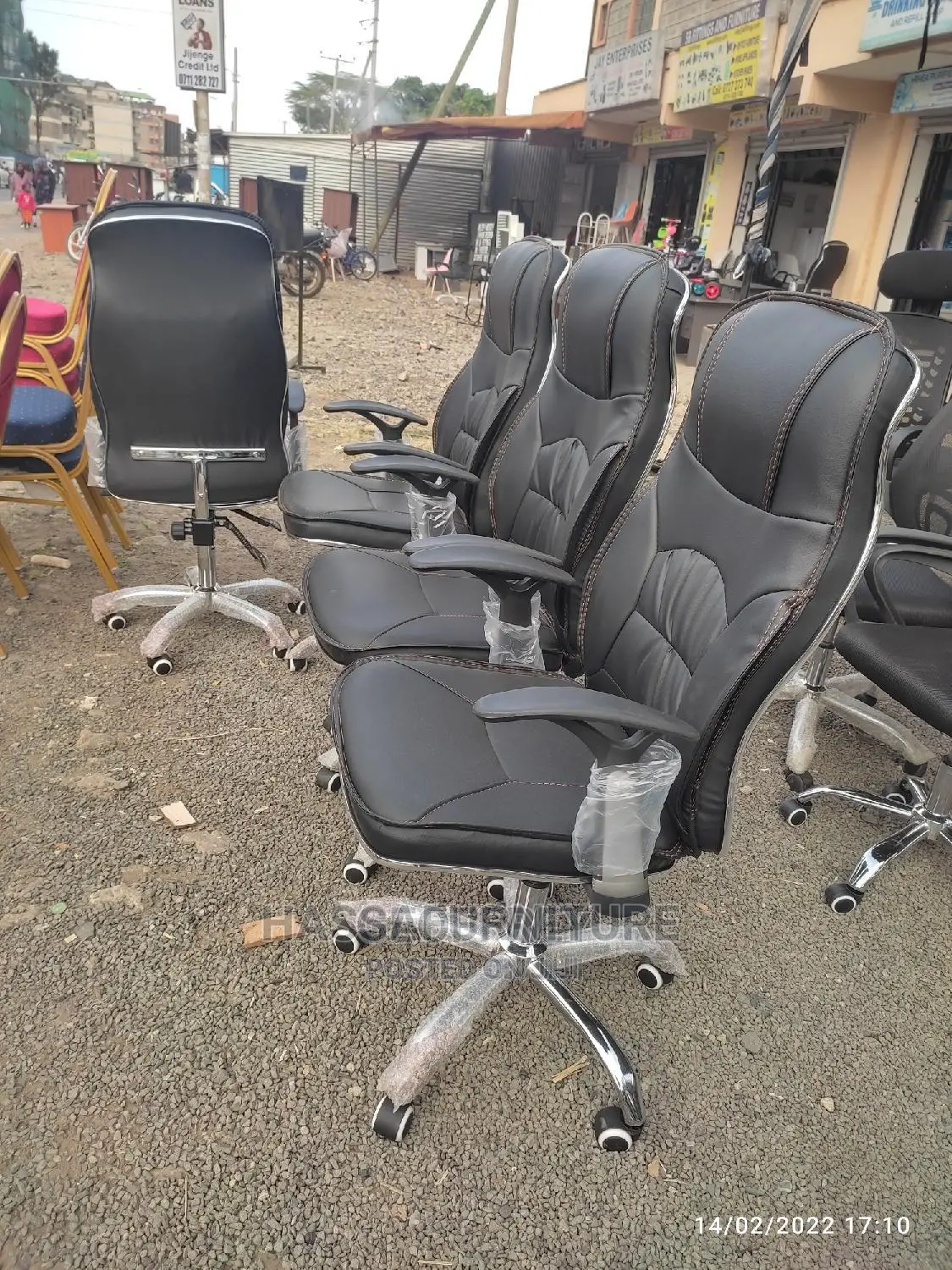 Reclining Leather Office Chair
