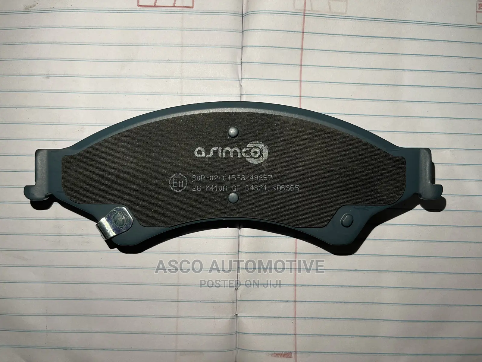 Front Brake Pads Ford Ranger 2012~. Genuine Asimco Brand