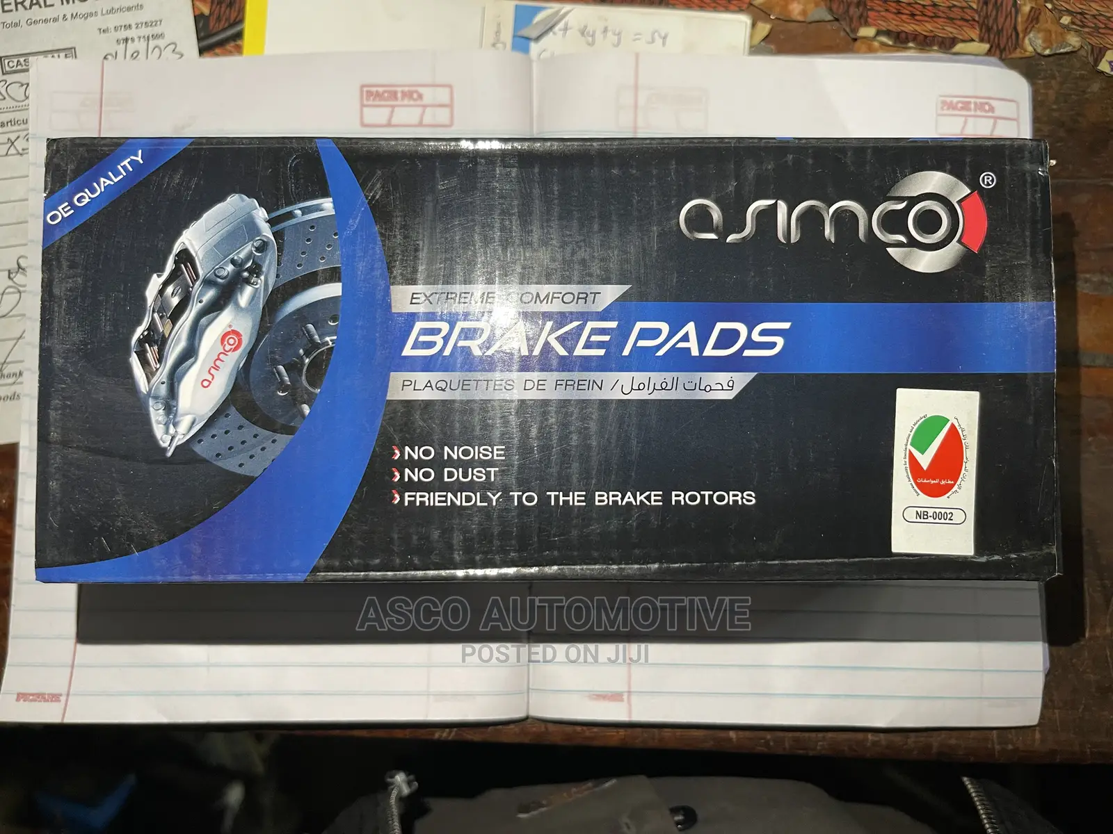 Front Brake Pads Ford Ranger 2012~. Genuine Asimco Brand