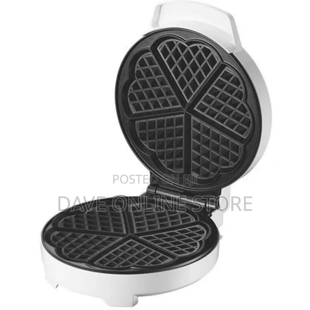 Dsp Waffle Maker With Mini Heart-Shaped Waffles Grill -