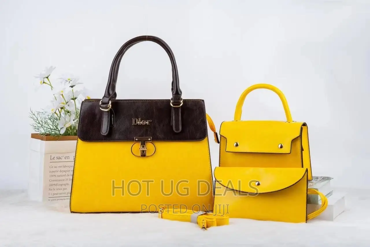 3pcs Women’S Handbags - Yellow
