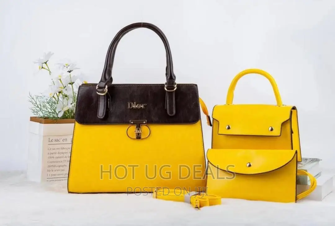 3pcs Women’S Handbags - Yellow