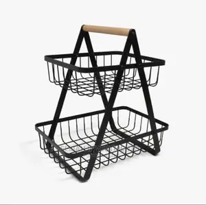 New 2tier Metal Fruit Basket