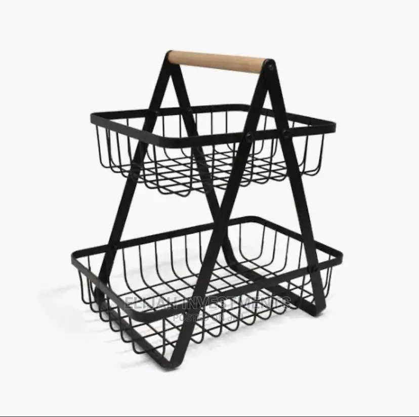 New 2tier Metal Fruit Basket