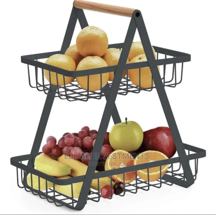 New 2tier Metal Fruit Basket