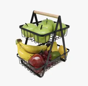 New 2tier Metal Fruit Basket