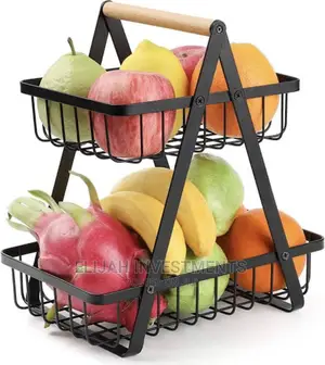 New 2tier Metal Fruit Basket