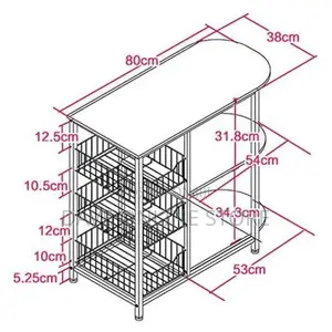 Microwave Oven Stand Storage Organizer Trolley Rack