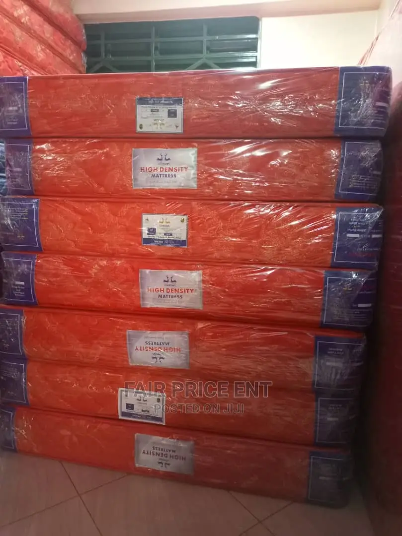 Mattress High Density 6*6 in 8 Inches( Red)