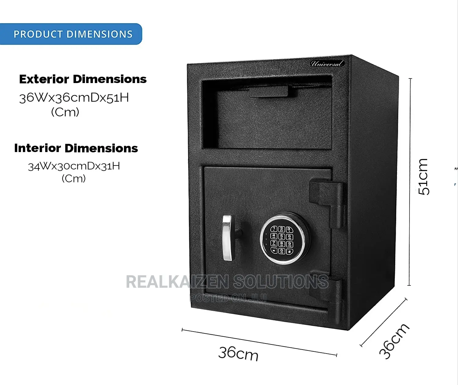 UNIVERSAL Digital Multi-user Keypad Depository Drop-in Safe