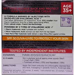 Loréal Revitalift Filler Renew Hyaluronic Acid SPF50 Cream