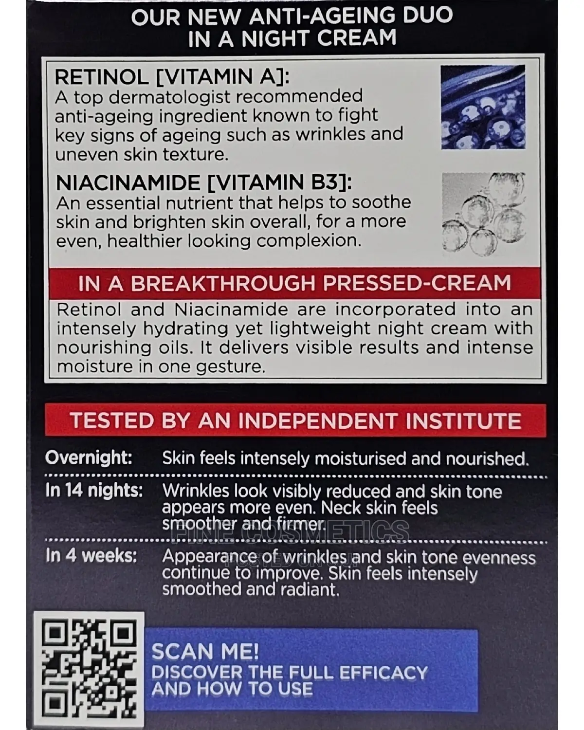 Loreal Retino Laser Anti-aging Face Cream With Niacinamide